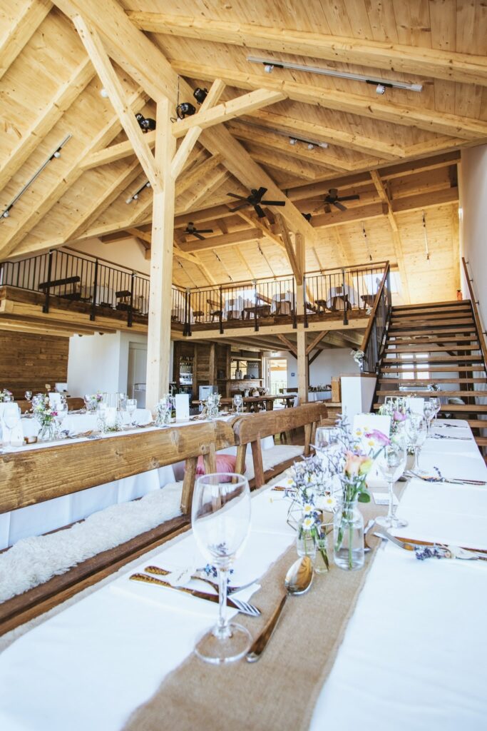 Draustoana Stadl Ansicht Eventstadl mit Galerie